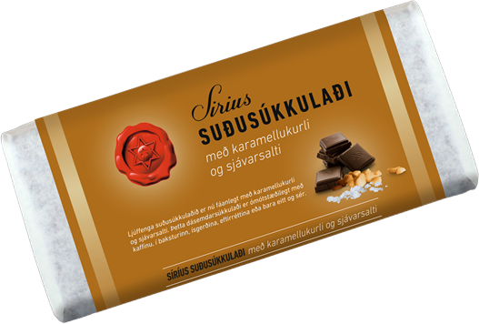 Nóa siríus suðusúkkulaði með karam og salt