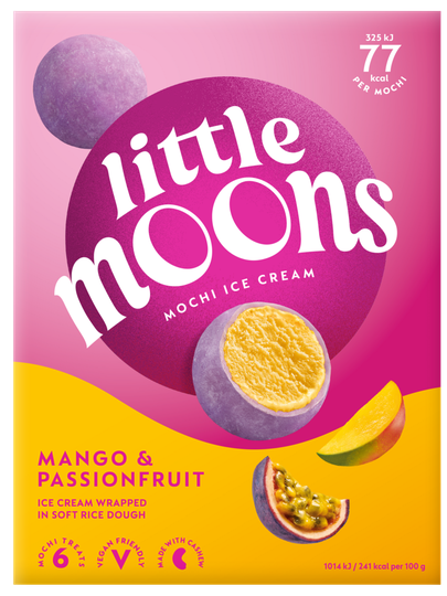 Little Moons mochi ís mangó og ástaraldin