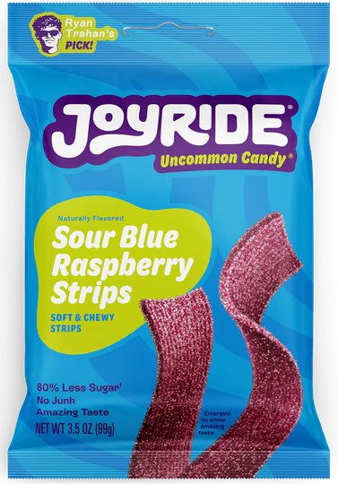 Joyride sour blue raspberry strips