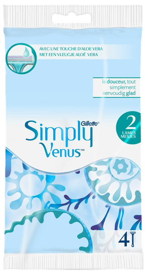 Gillette simply venus rakvélar einnota