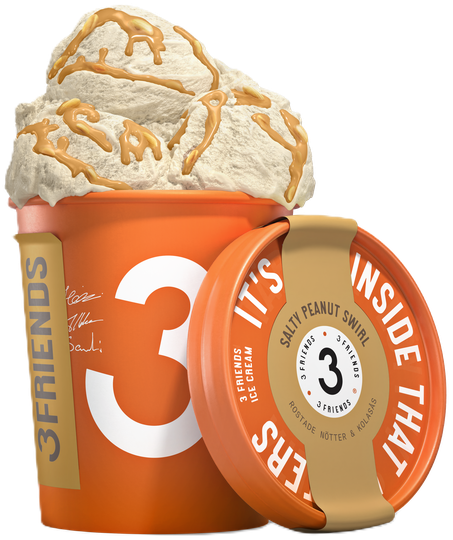 3 FRIENDS ís salty peanut swirl