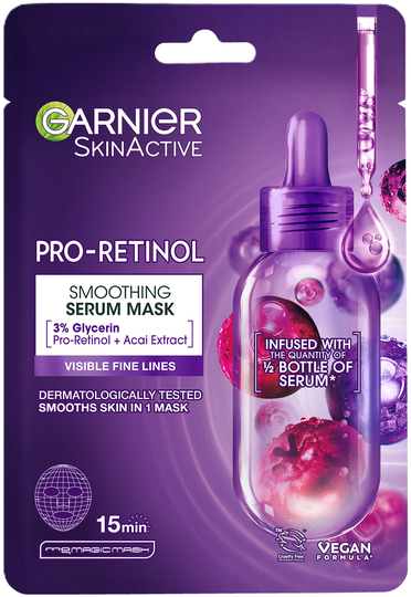 Garnier pro retinol maski