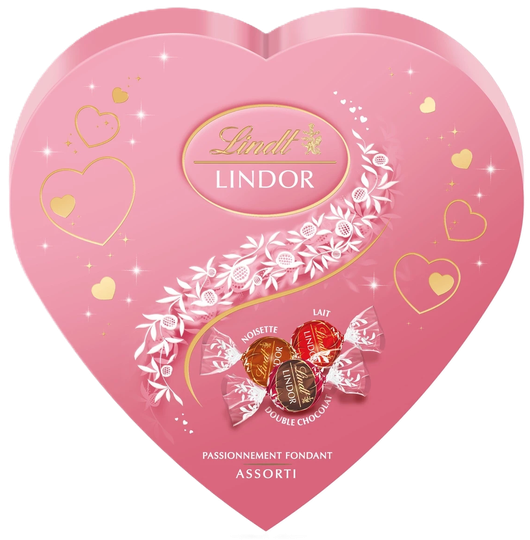 Lindt lindor hjarta bleikt