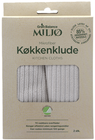 Grön Balance mikrofiberklútar eldhús