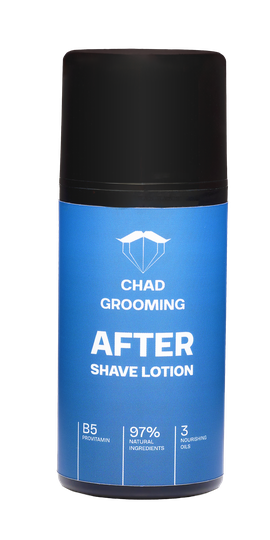 Chad Grooming after shave lotion