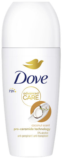 Dove deo roll-on coconut 72h