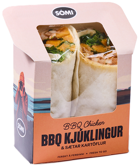 Sómi vefja bbq kjúklingur & sætar kartöflur