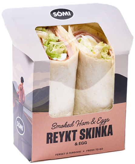 Sómi vefja reykt skinka & egg
