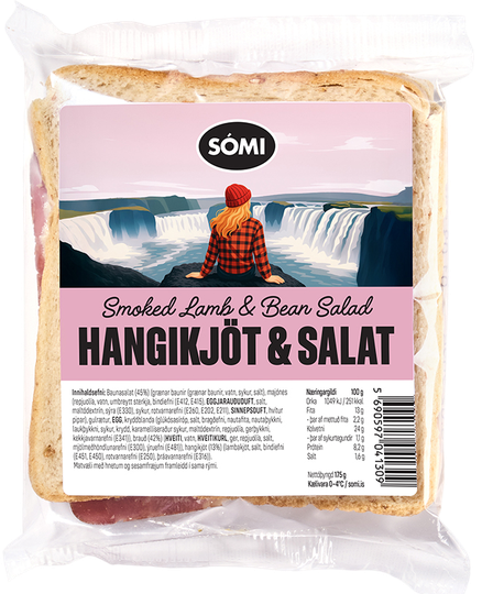 Sómi samloka hangikjöt & salat