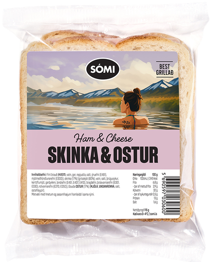 Sómi samloka skinka & ostur
