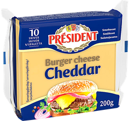 President cheddar hamborgaraostur