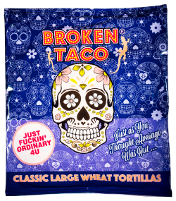 Broken Taco flour tortilla vefjur stórar 6stk