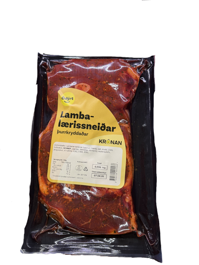 Ódýrt Lambalærisneiðar þurrkryddaðar