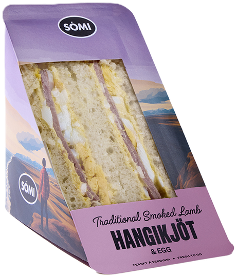 Sómi hyrna hangikjöt & egg