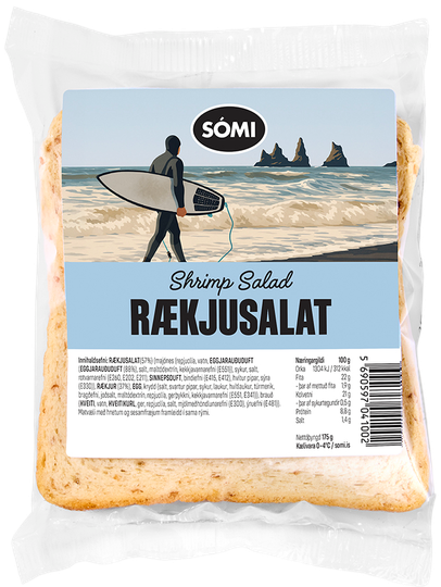 Sómi samloka rækjusalat