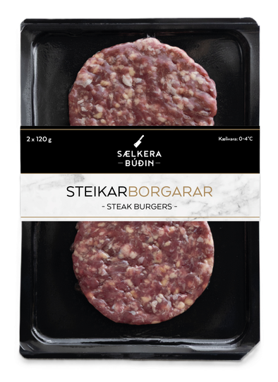 Sælkerabúðin steikarborgarar 2*120g