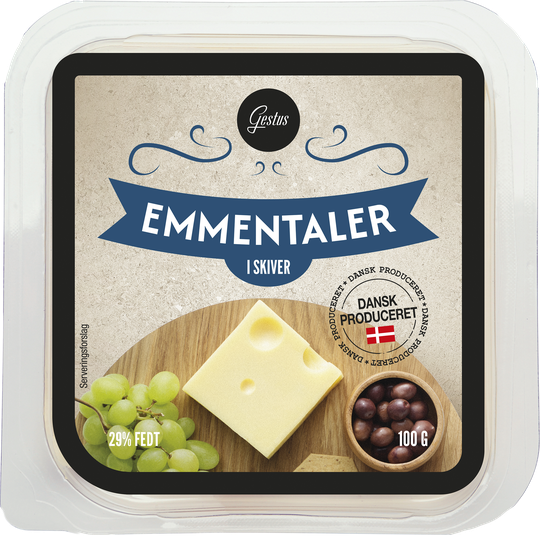 Gestus emmentaler í sneiðum