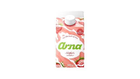 Arna ab jógúrt með jarðarberjum