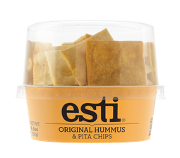 Esti hummus og pita chips