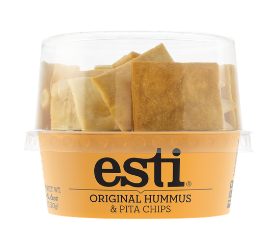 Esti hummus og pita chips
