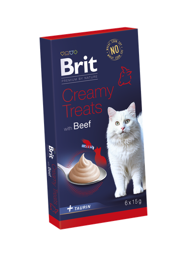 Brit kattamatur creamy treats nauta