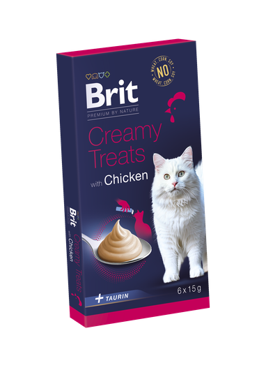 Brit kattamatur creamy treats kjúklingur