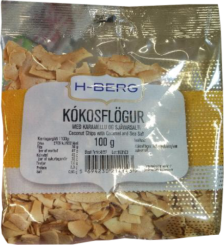 H-berg kókosflögur m/karamellu&salti