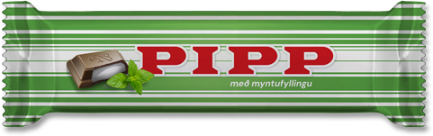 Nóa pralín súkkulaði með piparmyntufyllingu