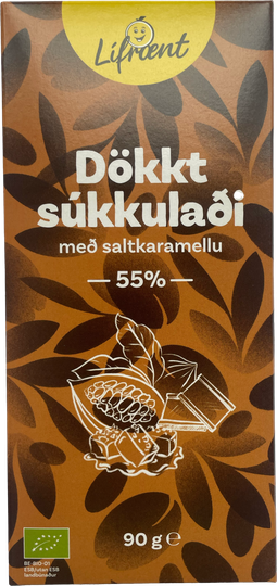 Krónan lífrænt súkkulaði saltkaramellu