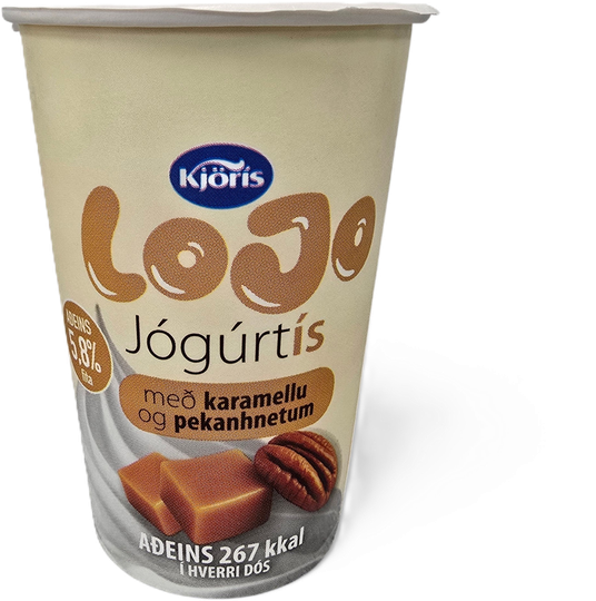 Kjörís lojo karamellu&pekan jógúrt ís