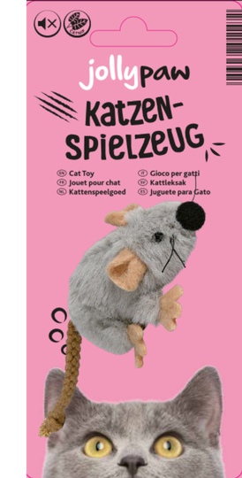 JollyPaw kattaleikfang mús með catnip