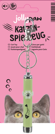 JollyPaw kattaleikfang led ljós gult