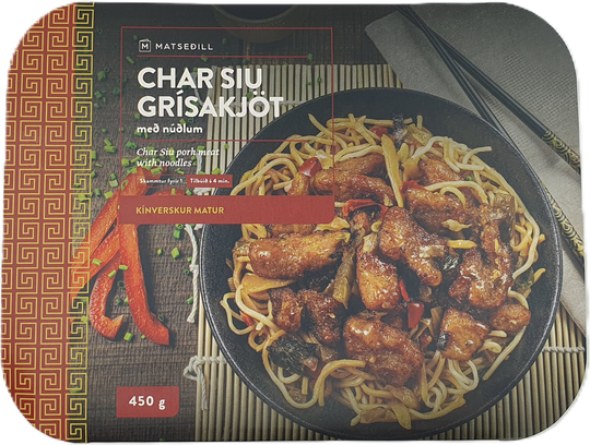 Matseðill charsiu grísakjöt