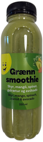 Krónu grænn skyrsmoothie