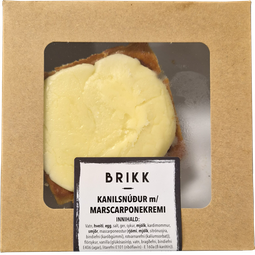 Brikk kanilsnúður m/mascarponekremi