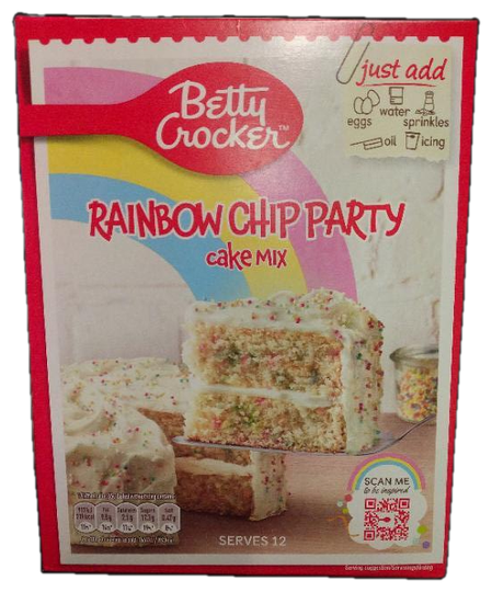 Betty Crocker kökumix rainbow chip