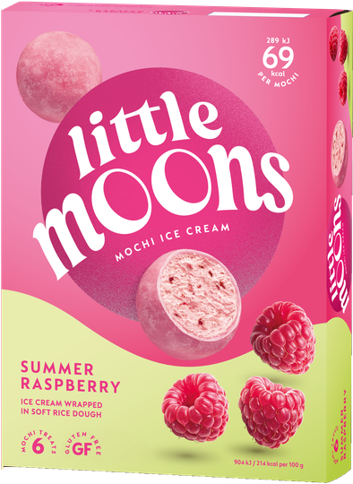 Little Moons mochi ís hindberja