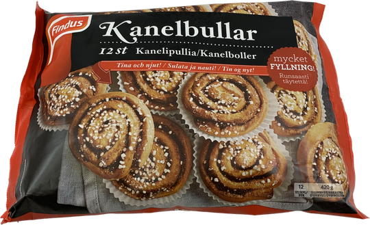 Findus kanilsnúðar í formi