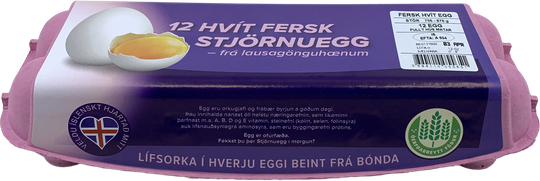 Stjörnuegg vistvæn stór egg 12stk