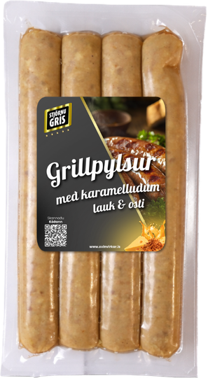 Stjörnugrís grillpylsur m/osti og k. lauk