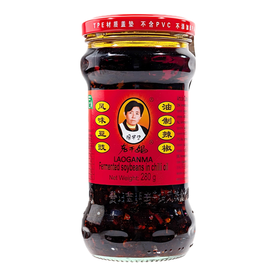 Lao Gan Ma fermented sojabaunir í chili olíu