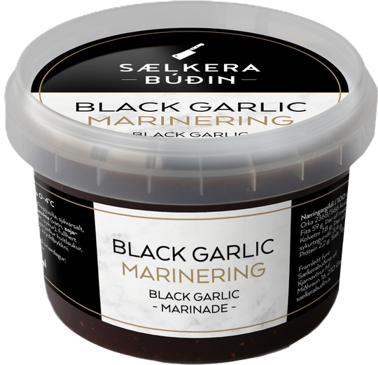 Sælkerabúðin black garlic marinering
