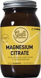 Guli miðinn magnesíum citrate