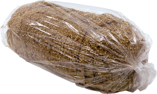 Gæðabakstur fjöggura korna brauð skorið