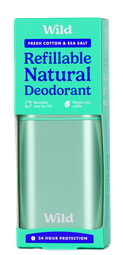 Wild deo aqua m.áfyllingu fresh cotton & sea salt