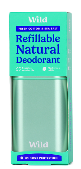 Wild deo aqua m.áfyllingu fresh cotton & sea salt