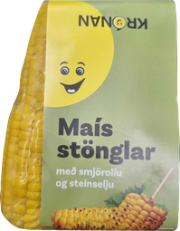 Krónu maísstönglar smjörhjúpaðir