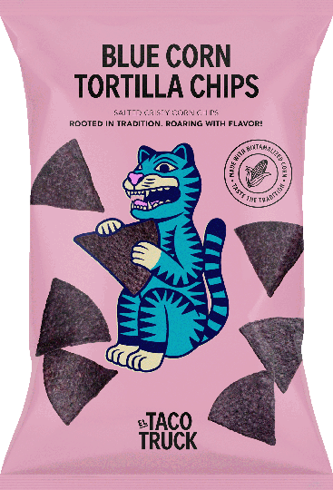 El Taco Truck snakk blue corn
