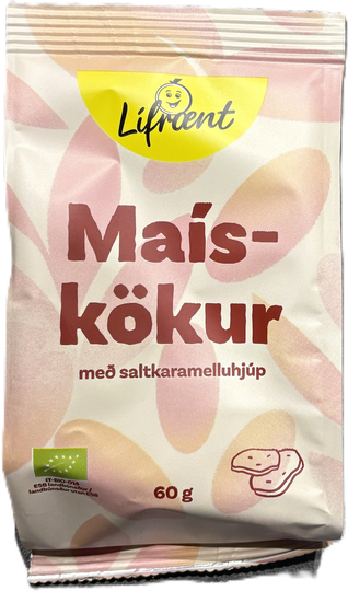Krónan lífrænt maískökur litlar saltkaramellu