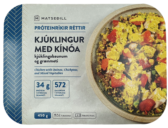 Matseðill kjúklingur með kínóa